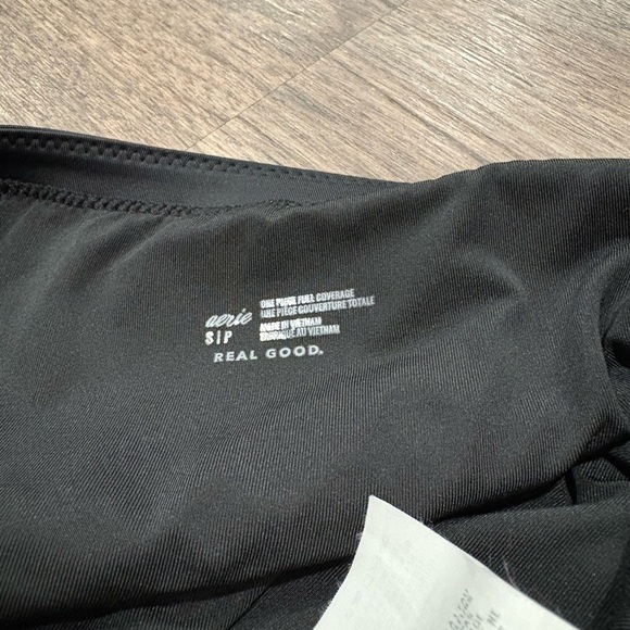 Aerie Black Swimsuit with Cutout Design Full Coverage - Picture 6 of 6